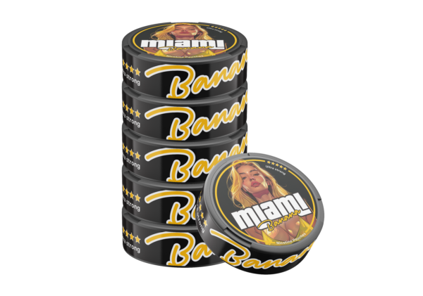 Miami Banana Snus Nicotine Pouches - Smooth and Sweet Tropical Flavor