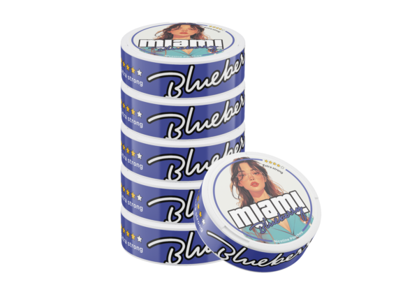 Miami Blueberry Snus Nicotine Pouches - Sweet and Tangy Berry Flavor