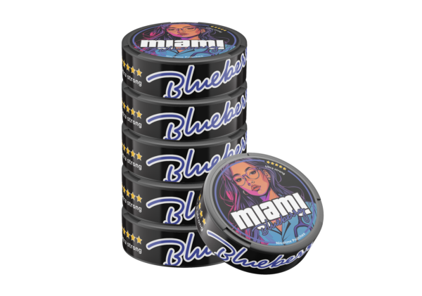 Miami Blueberry Snus Nicotine Pouches - Sweet and Tangy Berry Flavor