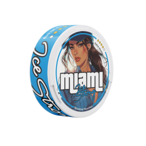 Miami Ice Strong Snus Nicotine Pouches - Intense Mint Flavor with Extra Strong Kick