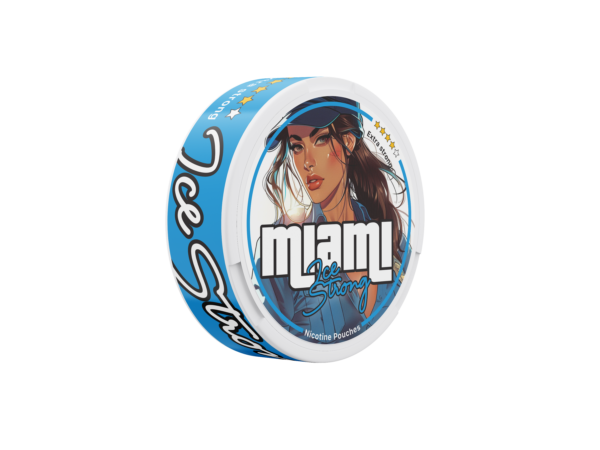 Miami Ice Strong Snus Nicotine Pouches - Intense Mint Flavor with Extra Strong Kick