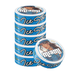 Miami Ice Strong Snus Nicotine Pouches - Intense Mint Flavor with Extra Strong Kick