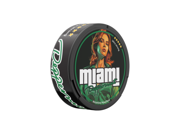 Miami Peppermint Snus Nicotine Pouches - Bold and Exhilarating Minty Freshness