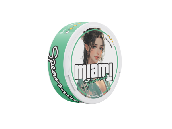 Miami Spearmint Snus Nicotine Pouches - Cool and Soothing Mint Flavor