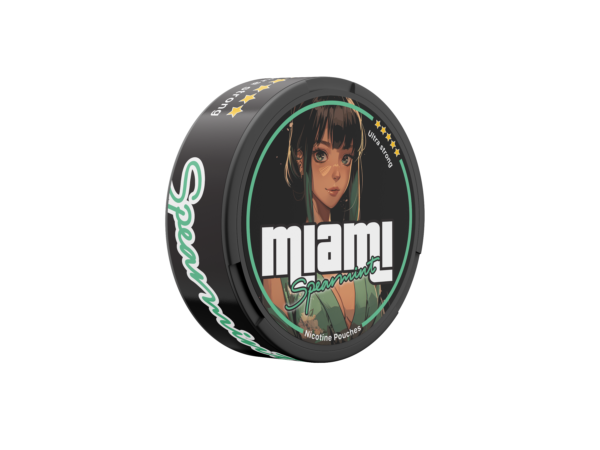 Miami Spearmint Snus Nicotine Pouches - Cool and Soothing Mint Flavor