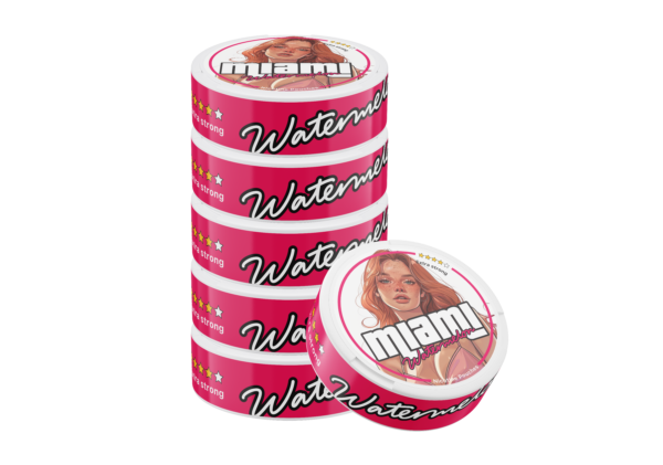 Miami Watermelon Snus Nicotine Pouches - Juicy and Sweet Flavor