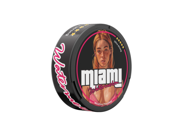 Miami Watermelon Snus Nicotine Pouches - Juicy and Sweet Flavor