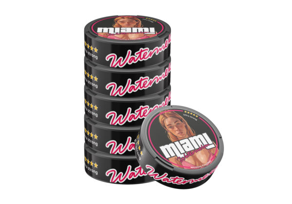 Miami Watermelon Snus Nicotine Pouches - Juicy and Sweet Flavor