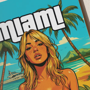 Miami Beach Mango Blonde poster