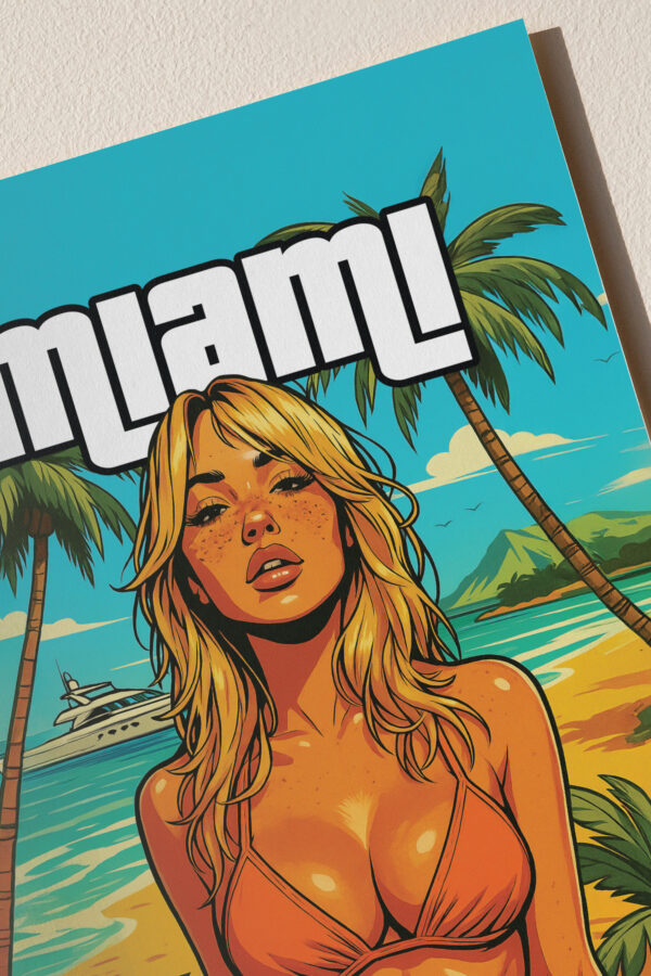 Miami Beach Mango Blonde poster