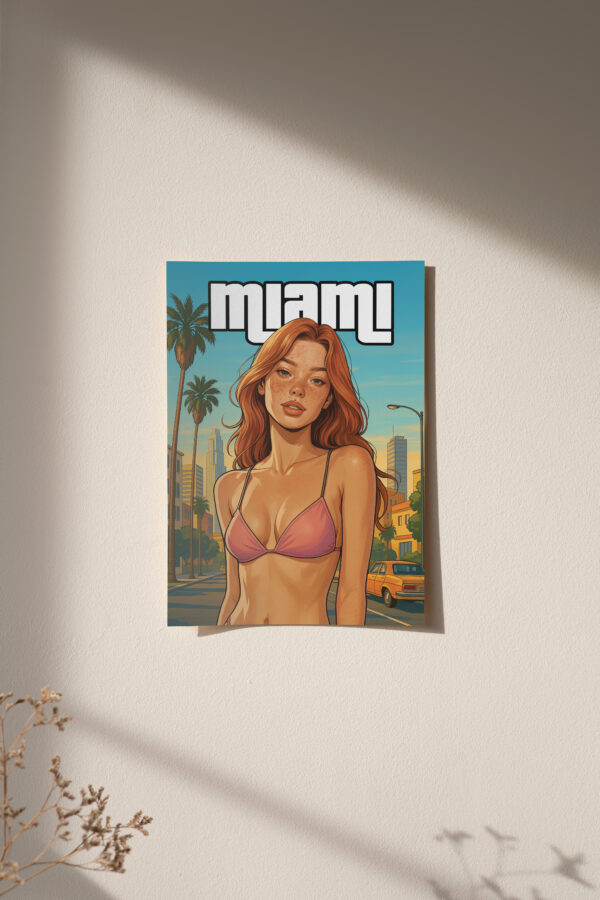 Miami Watermelon Sunset Street poster - Image 2